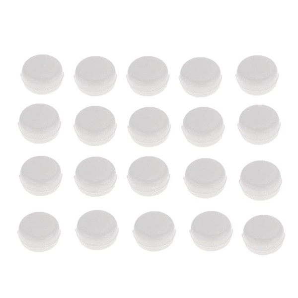 Enyolidimk 20 Pcs White 15mm Rattle Box Noise Maker Insert