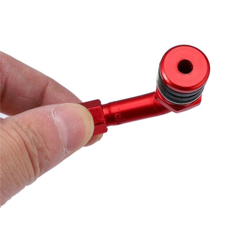 Motoforti 4pcs Metal 90 Degree Valve Stem Vacuum Tyre Valve
