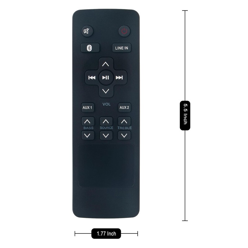 Replacement RTS7010B Remote Control Commander Compatible with RCA RTS739BWS RTS796B