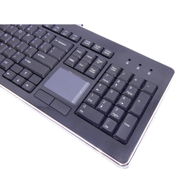 ADESSO AKB-440UB SlimTouch Desktop Keyboard with Integrated Touchpad and Multimedia