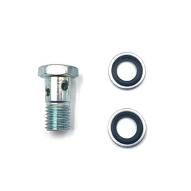 3903035 68002988AA Fuel Filter Connector Banjo Bolt ，Screw Banjo with Gasket Compatible With Dodge Ram Cummins Engine 5.9L 6.7L 2500 3500 4500 5500