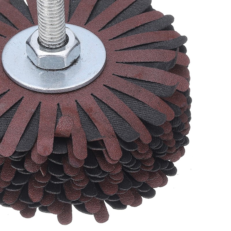 uxcell 2pcs Abrasive Cloth Flap Wheel Sanding Star 1/4-Inch Shank