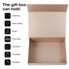 Aimyoo Gold Magnetic Gift Boxes with Lids 10.5x7x3 in, Medium