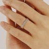 PORMENT 925 Sterling Silver Stackable Rings for Women 14k Gold
