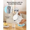 COMFEE' Electric Kettle and Tea Kettle, 1.5L Double Wall, Stainless