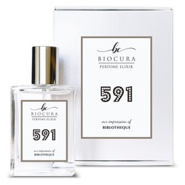 BIOCURA BC Perfume 591 Inspired by Biblotheque For Women & Men Replica Fragrance Dupes Eau de Parfum Spray Bottle 1.7 Fl Oz/50ml-X1