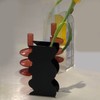 Flower Vase Modern Acrylic Decorative Unique Wavy Shape Vase for