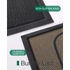 LUMI Outdoor Welcome Door Mat 17x30, Non Slip Durable Rubber