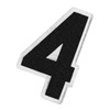 EmbTao Tactical Numbers Patch Embroidered Badge Applique Fastener Hook and