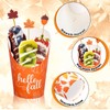 FYSUIMU 50Pcs Fall Charcuterie Cups with Sticks Bags Twist Ties