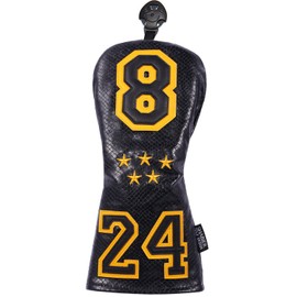 SHABIER Golf Sports Style Golf Wood Club Headcover Fairway Cover for #5 Head Club (Black 24 Fairway Cover)