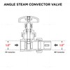 Midline Valve 6I33 Steam Radiator Gate Valve; Air Vent Temperature