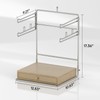GIGIFTREE Plastic Grocery Bag Holder, Chrome T-Shirt Bag Rack, Plastic