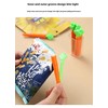 Xingyuexuan Cute Magnetic Food Bag Clips - Carrot Sealing Clip