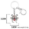 Enamel Alloy Cute Octopus Keychain Ocean Keyrings For Women Girls