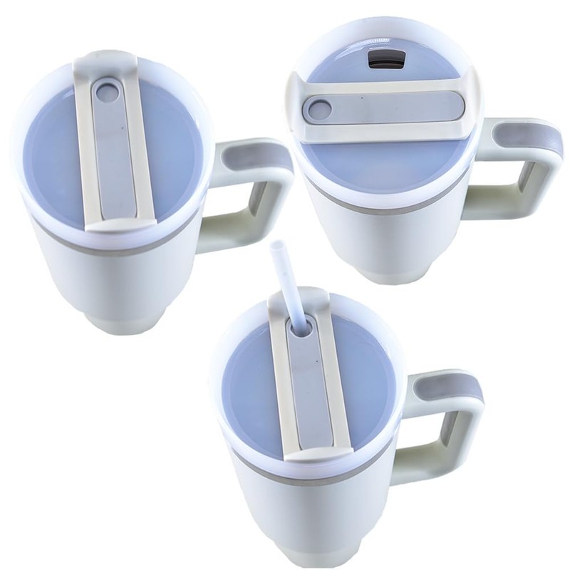 Kögler 13121 - Tazza Termica con Cannuccia e Manico, 1200