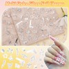 150 Pcs Silver Nail Charms, 15 Styles Gun Star Butterfly