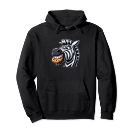Cute Cartoon Zebra Cookie Sweet Teeth Pullover Hoodie