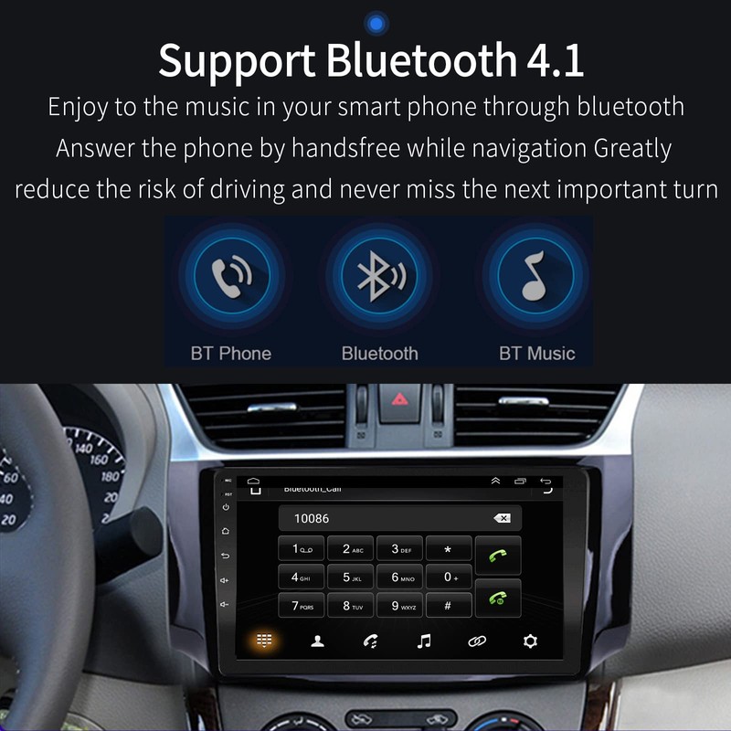 for 2013-2017 Nissan Sentra Radio with Wireless Carplay&Android Auto,2G RAM