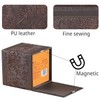 Leather Tissue Box Cover Square,Upgrade 99% Compatible Large Size,Cube Tissue