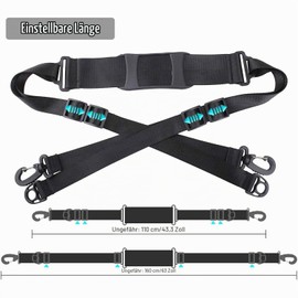 Scooter Carry Strap, Universal Adjustable Carry Strap, Hand Carry Handle for E Scooter, 144-206 cm Load Capacity, 50 kg Carry Strap, Balance Bike, E-Scooter Accessories, E-Scooter Accessories