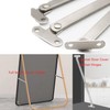 UtySty 2 Pack Folding Lid Support Hinge Drop Lids Stay