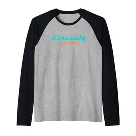 Homeopathy Proving It Joke Raglan Baseball Tee