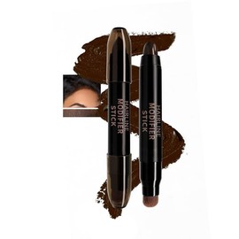 Easilydays Hairline Modifier Stick, Instantly Conceals Hair Quick Cover Gray Hair, Waterproof Longlasting Hair Coloring Thinning Hair Hairline Concealer for Women & Men, Washable, 02# Black Brown