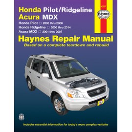 Honda Pilot (03-08),Ridgeline (06-14),Acura (01-07) Haynes Manual (Paperback)