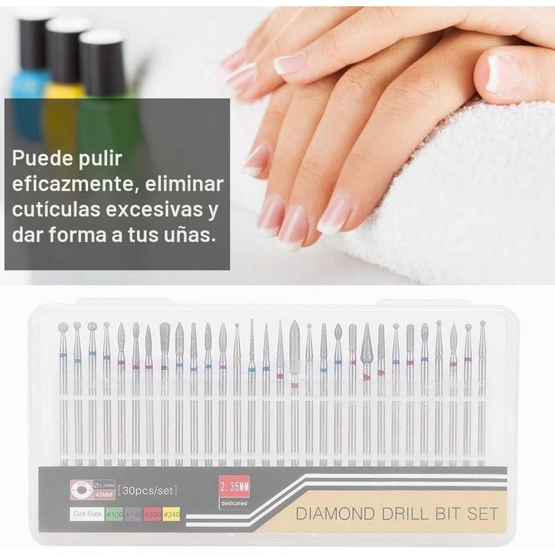 Cabezales para taladro de uñas 30 pcs – YUYTE Cimenn-GZP-121474