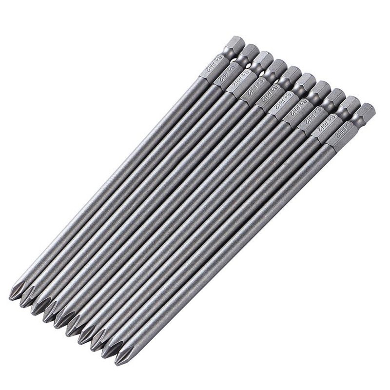 Rocaris 6 in Phillips Screwdriver Bit Sets 1/4 Inch Hex
