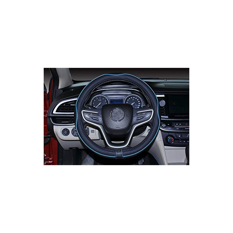 Funda para Volante de camión (16.2-16.7 Pulgadas, Negro Azul)