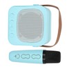 Mini Karaoke Machine Portable Bluetooth Speaker With Wireless Microphone Bass