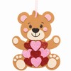 Baker Ross Love Bear Heart Decoration Kits-Pack of 5, Valentines