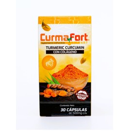 NAT Premium Ultra Turmeric Curcumin con Colágeno, Suplemento Alimenticio, 1 Cajita Con 30 Cápsulas de 500mg, Fórmula Natural con Cúrcuma, pimienta neg