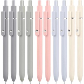 Vanhench 10 Pcs Gel Pens, 0.5mm Fine Point Smooth Writing Pens for Journaling Note, Preppy Stuff Aesthetic for Nurse Gifts, Birthday White Elephant Gifts, Stocking Stuffers (10PCS Morandi)