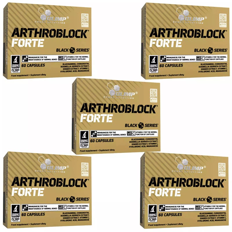 Olimp ARTHROBLOCK FORTE BLACK SPORT SERIES - healthy joints, cartilage,
