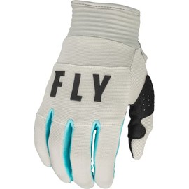 Fly Racing 2023 Youth F-16 Gloves (Light Grey/Sky Blue, Youth Medium)
