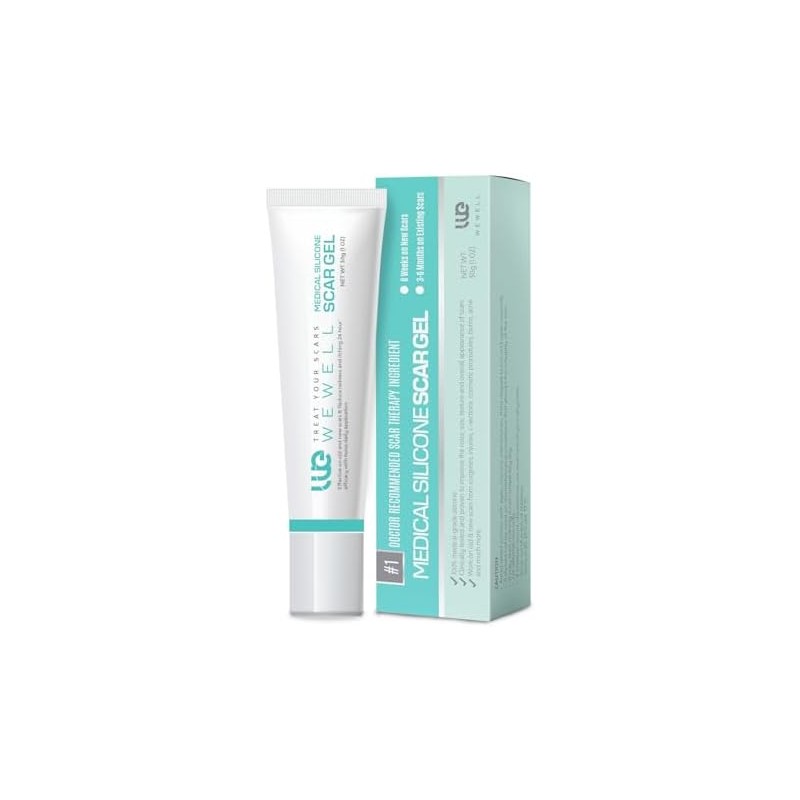Wewell Crema de silicona para cicatrices y queloides – elimina