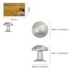Amerdeco 10 Pack Brushed Satin Nickel Cabinet Knobs Single Hole