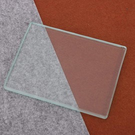 Tempered Leather Polishing Glass 130x100x8mm Burnisher Slicker Craft Tools Leather Craft Tool Leather Craft Tool for Glass Block Leather Smoothing Techniques