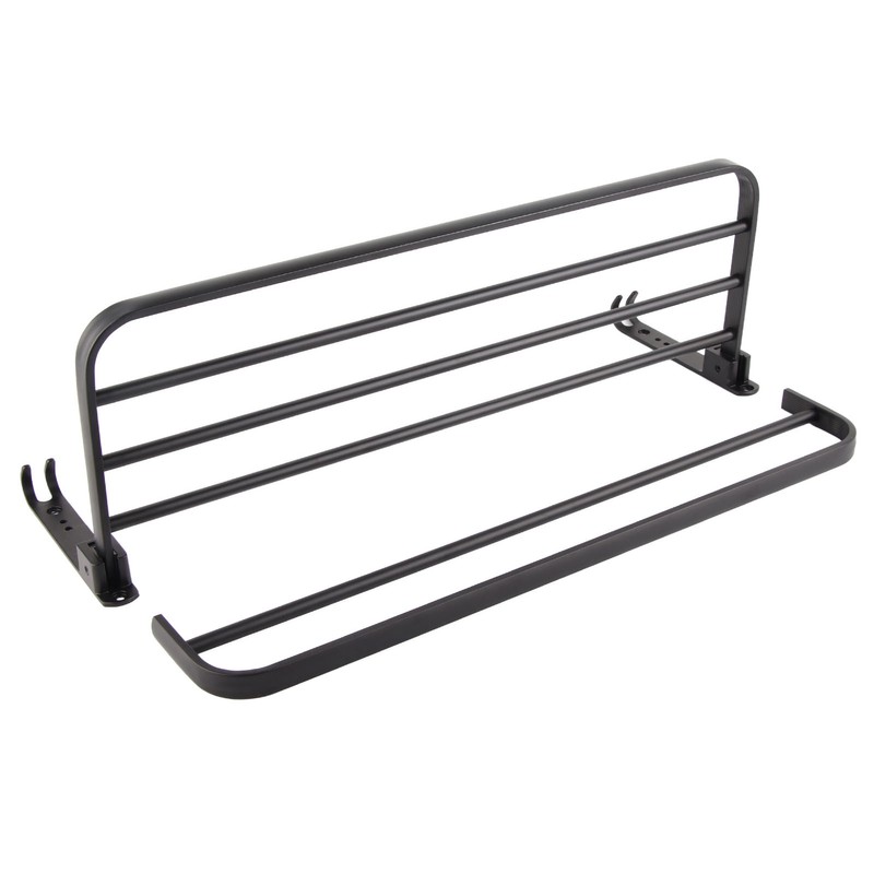 Household Bathroom Toilet Wall Mounted Folding Towel Rack Space Aluminum