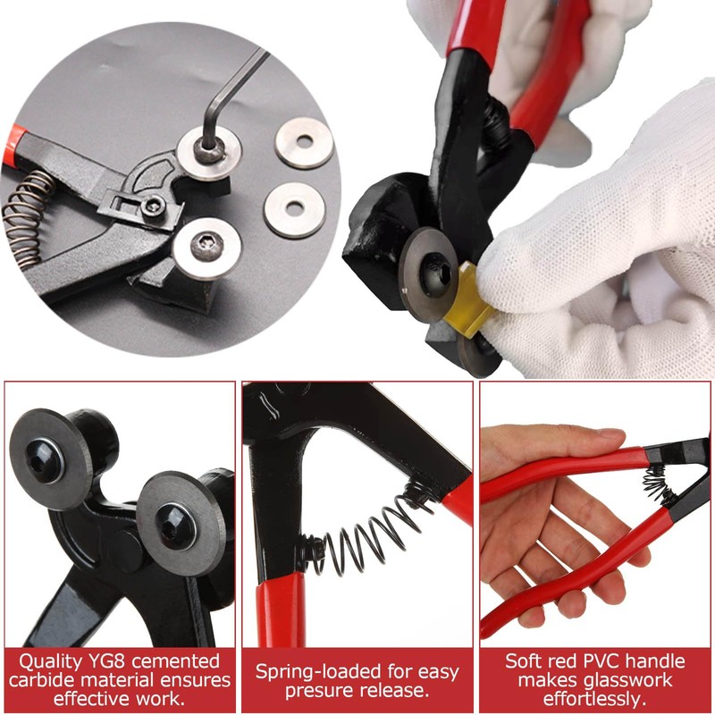 Tayfeim Glass Cutter Tool Glass Cutting Tool Set Kit with