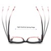 KoKoBin 3 Pack Stylish Square Frame Oprah Style Reading Glasses