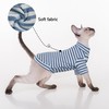 PUMYPOREITY Sphynx Cat Clothes - Soft Hairless Shirt With Sleeves,