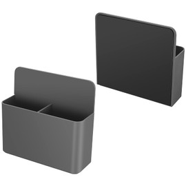 luvtree Strong Magnetic Dry Erase Marker Holder/Chalk Organiser,Whiteboard/Fridge Pen Holder,Locker Organiser/Shelf,Remote Control Holder,Wall Pen Holder,White Board Accessories.Grey,1 Piece.