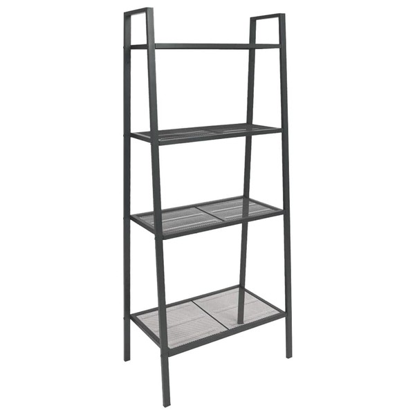 Vivastate Compact Ladder Bookcase with 4 Durable Metal Shelves, for