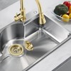 JEAPHA 2 Pcs Gold Sink Strainers Replacement for Standard 3-1/2