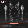 A-Premium Set of 4, Front Inner Outer Tie Rod End