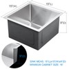 Suncano Bar Sink Undermount 13x15 Inch, Stainless Steel Small Kitchen